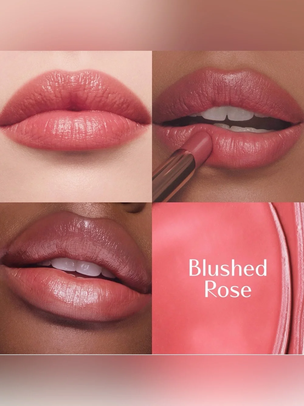 Blushed Rose Charlotte Tilbury Pillow Talk Long Lasting Blush Balm Sheer Tint